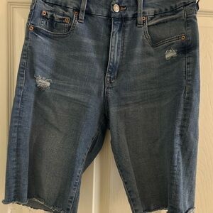 Casual Distressed Denim Womens Shorts